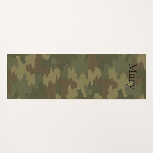 Camouflage Yogamatte (Vorderseite (Horizontal))