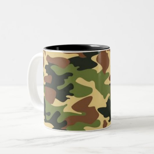 camouflage zweifarbige tasse (Vorderseite Links)