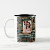 Camouflage Zweifarbige Tasse (Links)