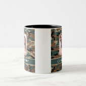 Camouflage Zweifarbige Tasse (Mittel)