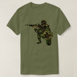 Camouflaged Soldier T-Shirt