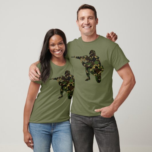 Camouflaged Soldier T-Shirt (Unisex)