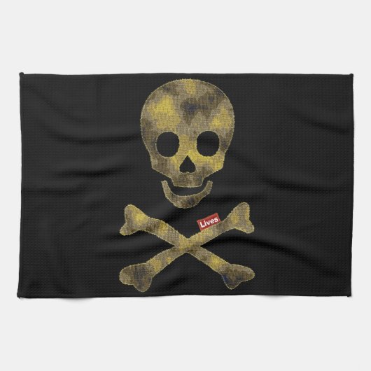Camouflated Gemustert Skull Handtuch (Horizontal)