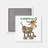 Camouflauge Bull Magnet (Vorderseite/Rückseite)