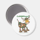 Camouflauge Bull Magnet (Vorderseite/Rückseite)