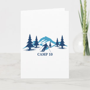 Camp 10 Wisconsin Skigebiet Skifahren Skifahrer Karte