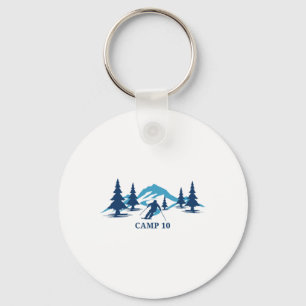 Camp 10 Wisconsin Skigebiet Skifahren Skifahrer  Schlüsselanhänger