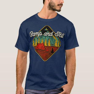Camp and Tell Camping Friends Camper Buddy Paare T-Shirt