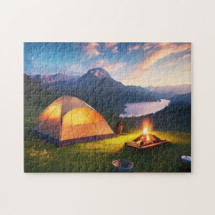Camp Art Quiet Campingplatz 2 Foto Puzzles Interne
