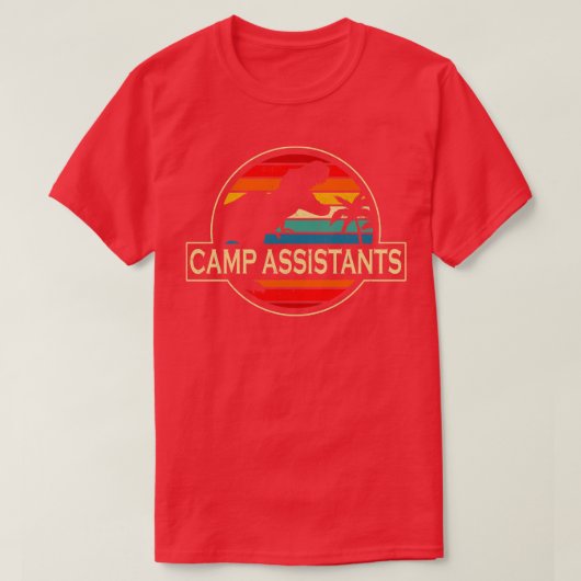 Camp Assistants Dinosaur T-Shirt (Design vorne)