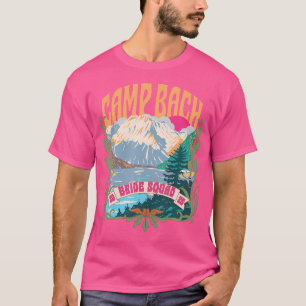 Camp Bach 2025 Braut-Truppe Retro-Camping Junggese T-Shirt
