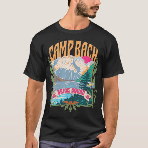 Camp Bach 2025 Braut-Truppe Retro-Camping Junggese T-Shirt
