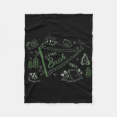 Camp Bach Adventure Camping Junggeselinnen-Abschie Fleecedecke (Vorderseite)