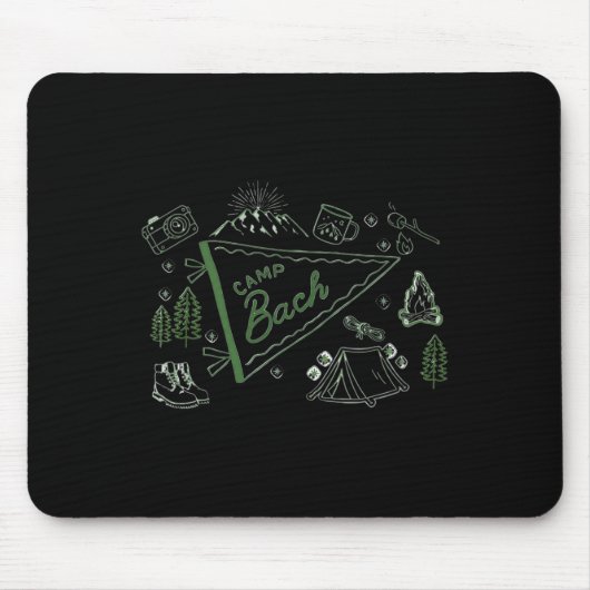 Camp Bach Adventure Camping Junggeselinnen-Abschie Mousepad (Vorne)