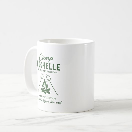 Camp Bach Bachelorette Kaffeetasse (Vorderseite Links)