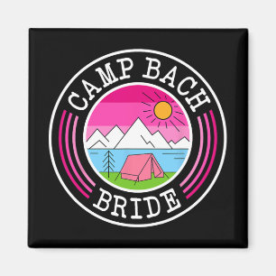 Camp Bach Braut Brautjungfer Retro Camping Jungges Magnet