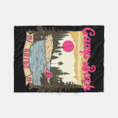 Camp Bach Bride Bridesmaid Retro Camping Bachelore Fleecedecke (Vorderseite (Horizontal))