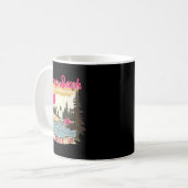 Camp Bach Bride Bridesmaid Retro Camping Bachelore Kaffeetasse (Vorderseite Links)