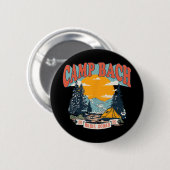 Camp Bach Bride Squad 2025 Retro Camping Bachelore Button (Vorne & Hinten)