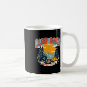 Camp Bach Bride Squad 2025 Retro Camping Junggesel Kaffeetasse