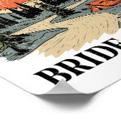 Camp Bach Bride Squad Wandern Camping Bachelorette Poster (Ecke)