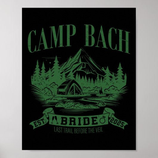 Camp Bach Bridge Wandern Camping Junggeselinnen-Ab Poster (Vorne)