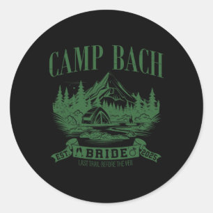 Camp Bach Bridge Wandern Camping Junggeselinnen-Ab Runder Aufkleber