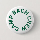 Camp Bach Crew Forest Green Junggeselinnen-Abschie Button (Vorderseite)