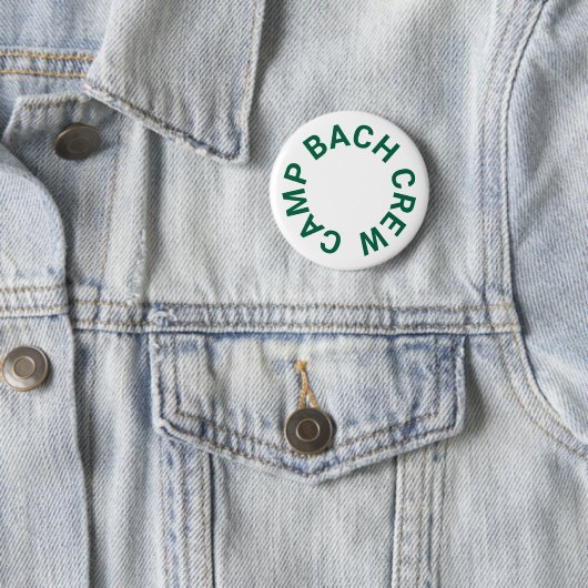 Camp Bach Crew Forest Green Junggeselinnen-Abschie Button (Beispiel)