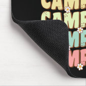 Camp Bach Groovy Bride Squad Camping Bachelorette Mousepad (Ecke)