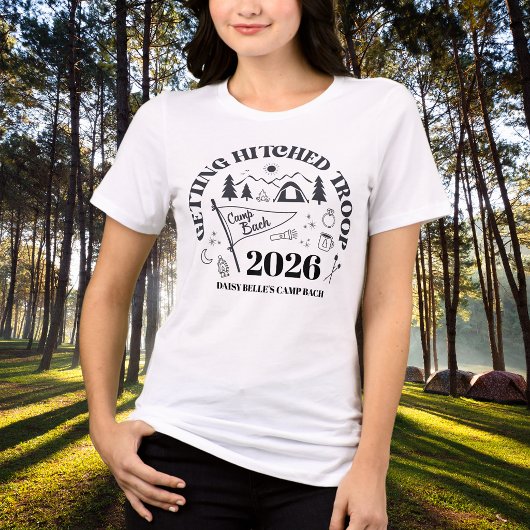 Camp Bach Hitched Bachelorette Tri-Blend Shirt
