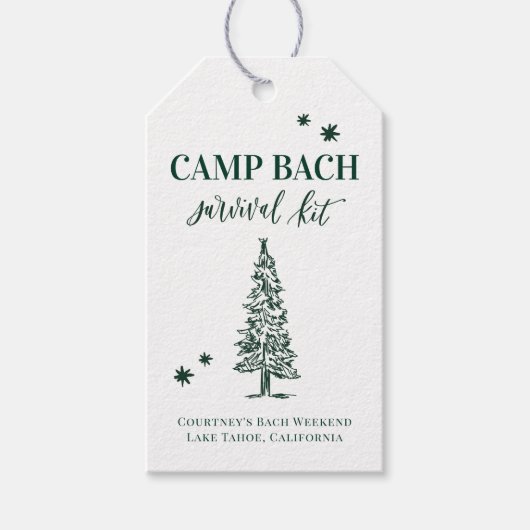 CAMP BACH - Letzter Weg vor dem Schleier-Geschenks Geschenkanhänger (Vorderseite)