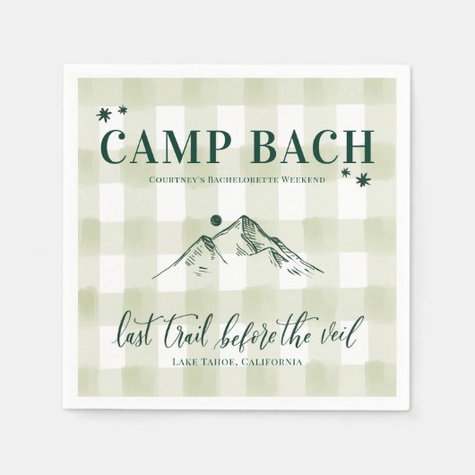 CAMP BACH-Letzter Weg zum Veil Cocktail Napkins Serviette (Vorderseite)