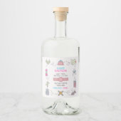 Camp Bach Wilderness Bachelorette Party Alkoholflaschenetikett (Vorderseite)