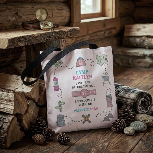 Camp Bach Wilderness Junggesellinnen-Abschiedspart Tasche