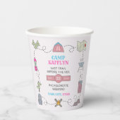 Camp Bach Wilderness Junggesellinnenabschiedsparty Pappbecher (Vorderseite)