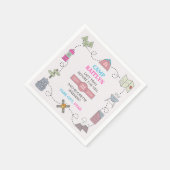 Camp Bach Wilderness Junggesellinnenabschiedsparty Serviette (Ecke)