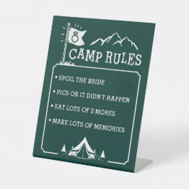 Camp Bachelorette 8X10 Sockelschild