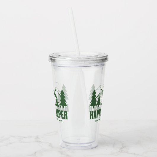 Camp Bachelorette Acryltrinkbecher (Links)