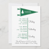 Camp Bachelorette Bach Wochenende Ausflug & Tour Einladung (Rückseite)