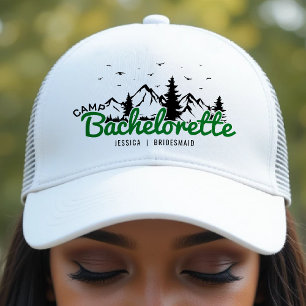 Camp Bachelorette Berge Brautjungfer Truckerkappe