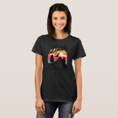 Camp Bachelorette Bride Rustikale Hochzeitsfeier i T-Shirt (Vorne ganz)