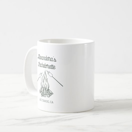 Camp Bachelorette Bridesmaid-Geschenk Kaffeetasse (Vorderseite Links)