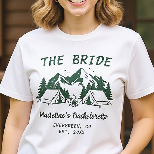 Camp Bachelorette Camping Glamping Bridge T-Shirt
