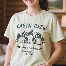 Camp Bachelorette Camping Glamping Crew T-Shirt