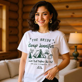 Camp Bachelorette Camping Hand Drawn Matching T-Shirt