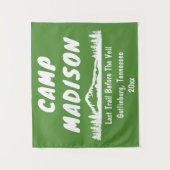 Camp Bachelorette Camping Prop-Zeichen Wandteppich (Vorderseite)