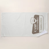 Camp Bachelorette Camping signieren Bridesmaid Strandtuch (Vorderseite)