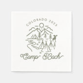 Camp Bachelorette Cocktail Napkins Serviette (Vorderseite)