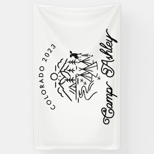 Camp Bachelorette Custom Banner (Vertikal)